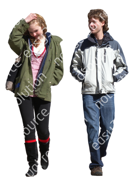 (Single) Cool Weather Casual V. 1 #040 couple, walking